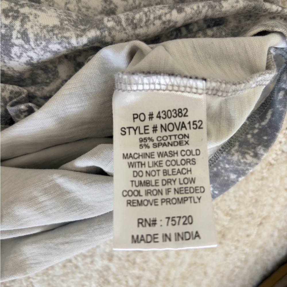 Nova Industries Gray and White Wash Men's Shirt - Picture 6 of 6